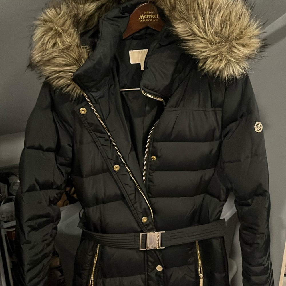 MICHAEL Michael Kors Long Down Jacket - size xs
